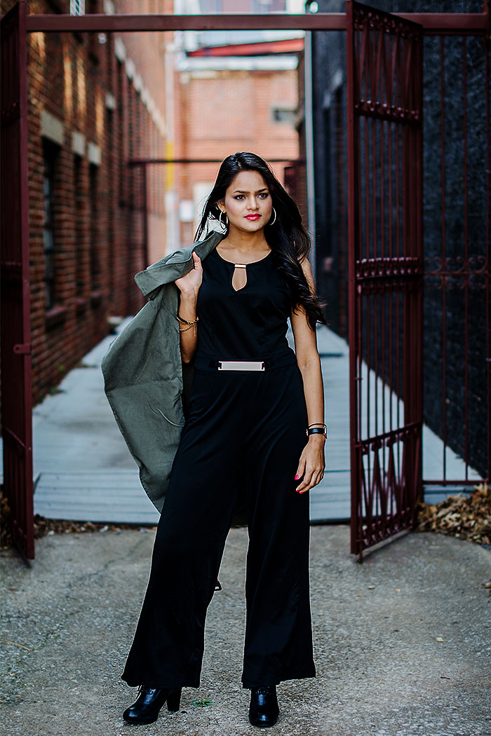 Jumpsuit Plus Trench Coat Combo The Style Ride